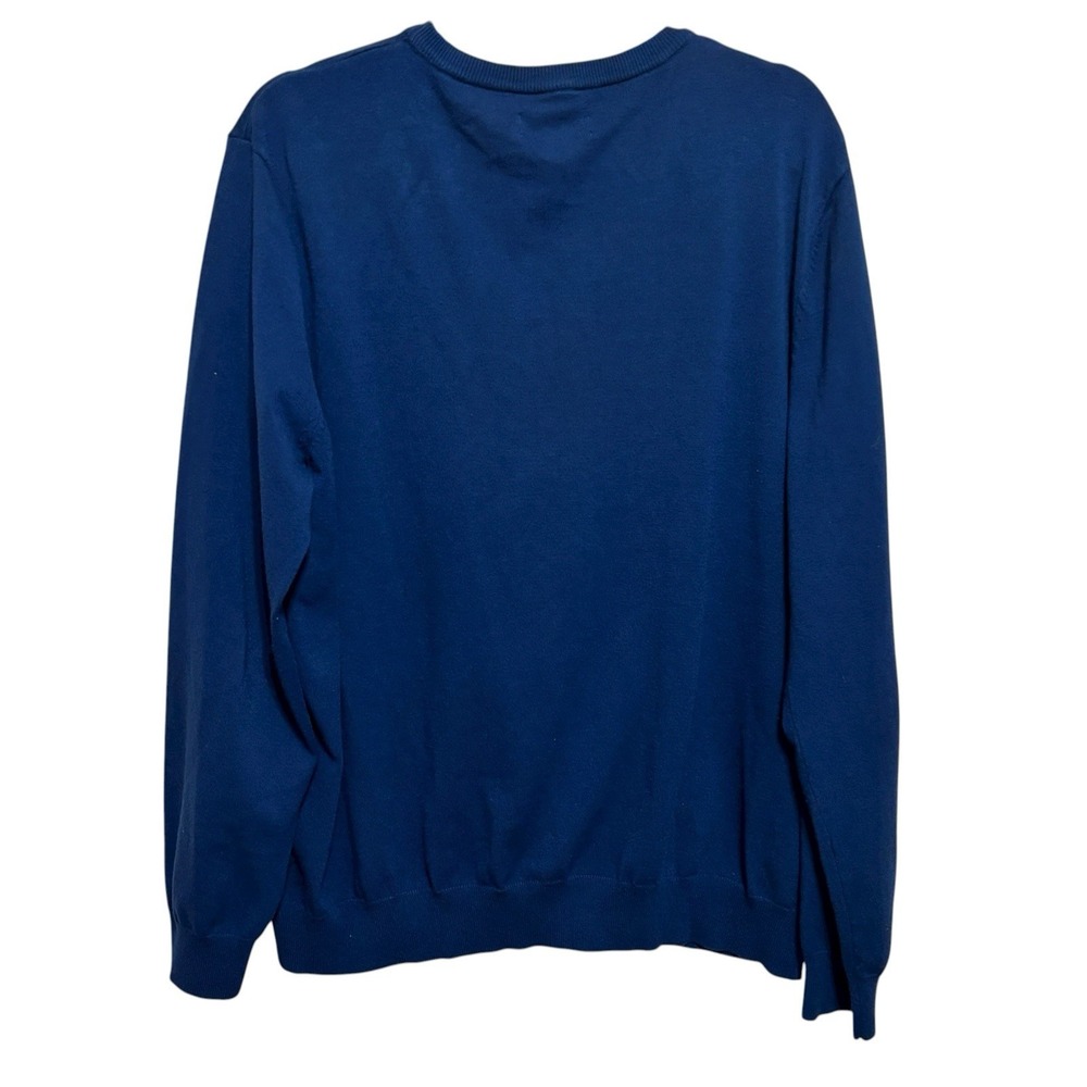 J. Ferrar Lightweight Crewneck Sweater Blue Sz XXL - Picture 3 of 6